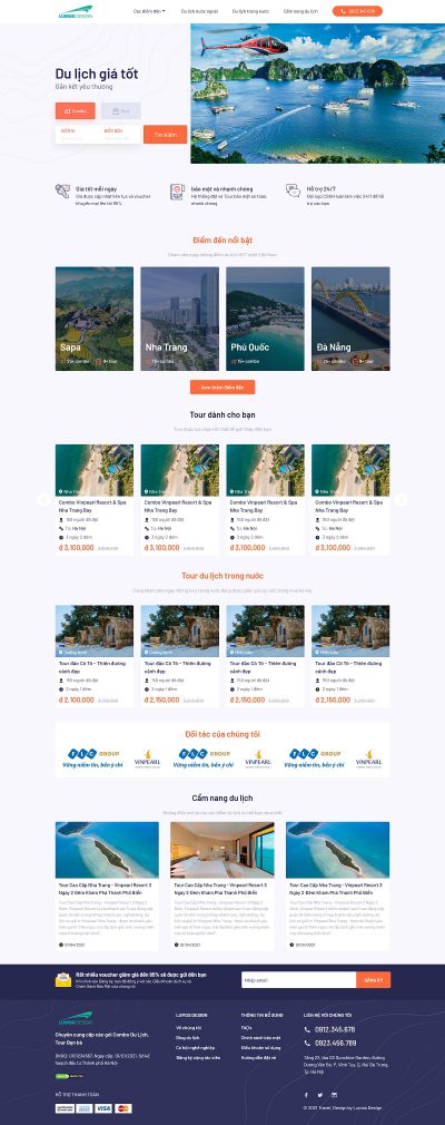 Website du lịch MS02
