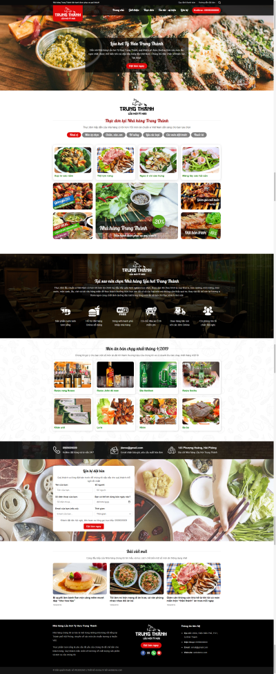 Website Nhà hàng LM03